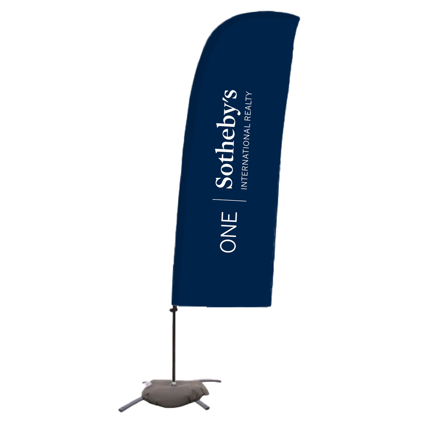 7.5' Value Blade Sail Sign Flag Kit Single-Sided CrossBase