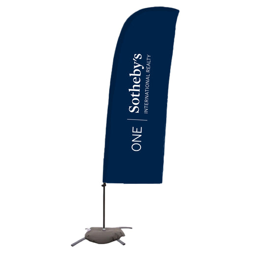 7.5' Value Blade Sail Sign Flag Kit Single-Sided CrossBase