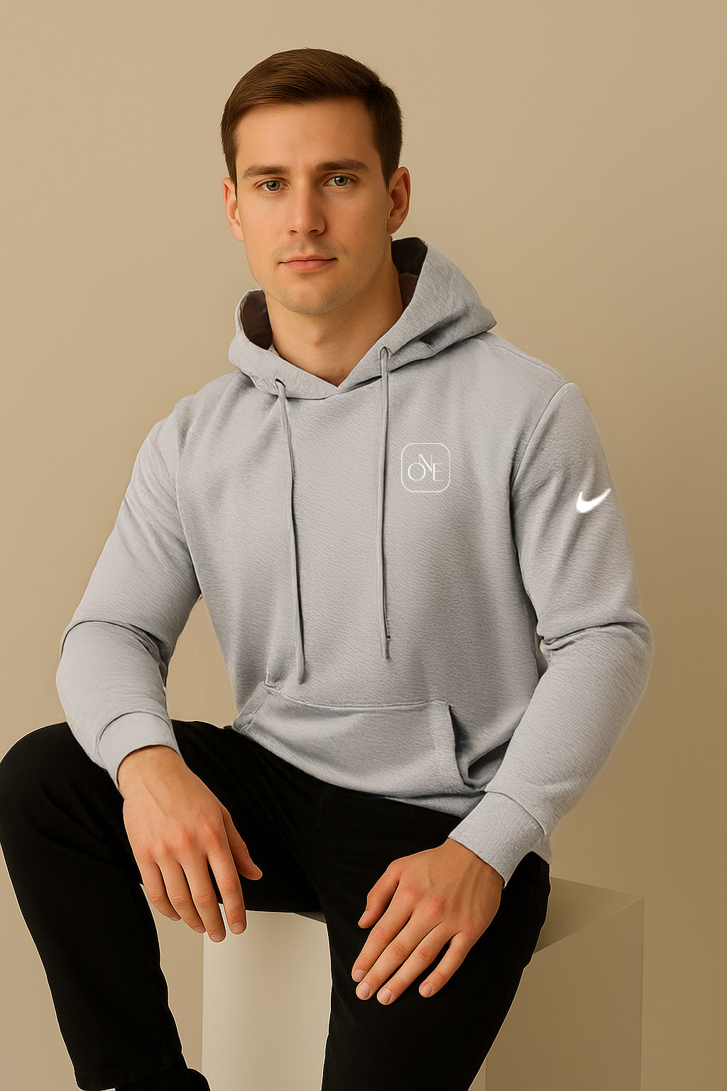 Nike Club Men's Fleece Sleeve Swoosh Pullover Hoodie