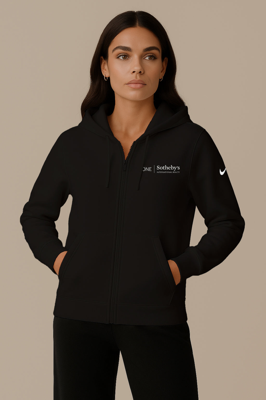 Nike Club Women's Fleece Sleeve Swoosh Full-Zip Hoodie