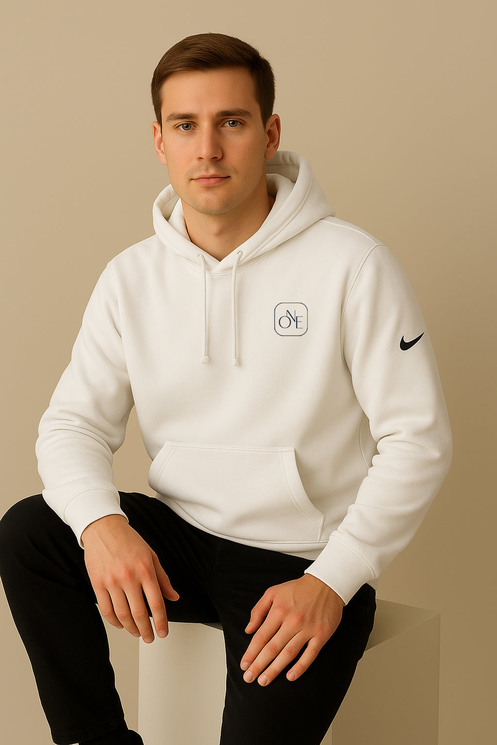 Nike Club Men's Fleece Sleeve Swoosh Pullover Hoodie